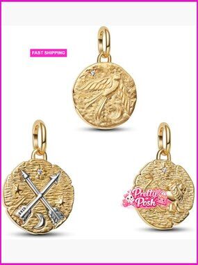 Sterling Silver Flower Charms for Bracelets with Lobster Clasp